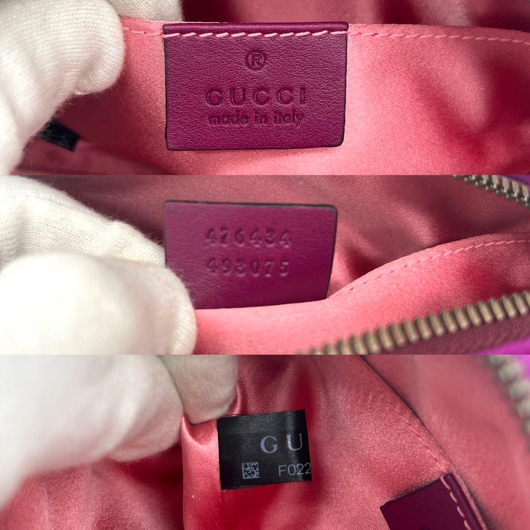 極美品】グッチ マーモント ベロア ボディバッグ ウエストポーチ