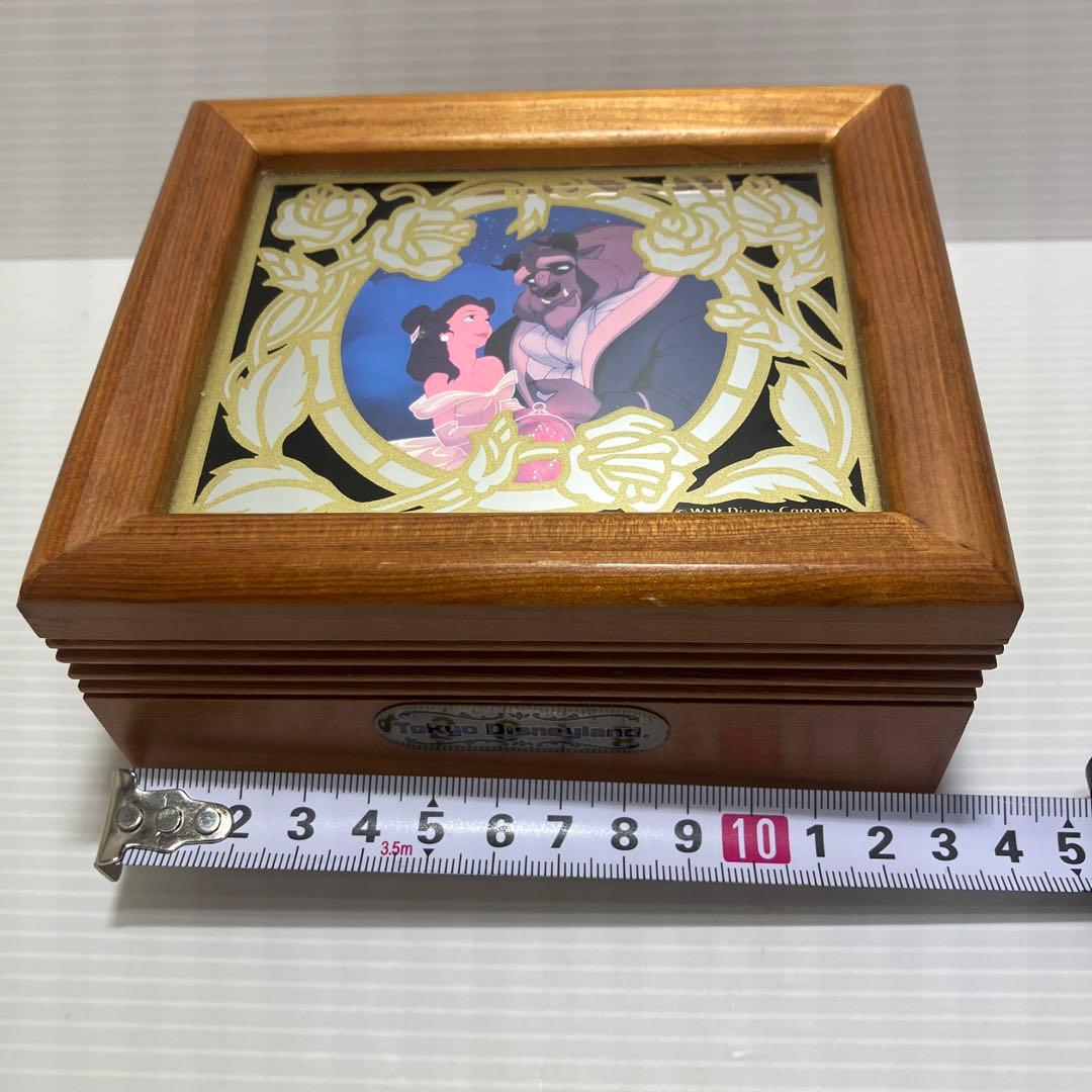 美女と野獣 レトロ オルゴール 小物入れ ディズニー ディズニーランド