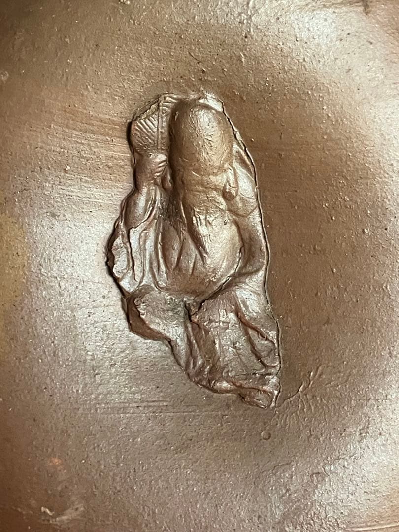 古備前 人形徳利 大黒天 福禄寿 在銘 花瓶 - メルカリ