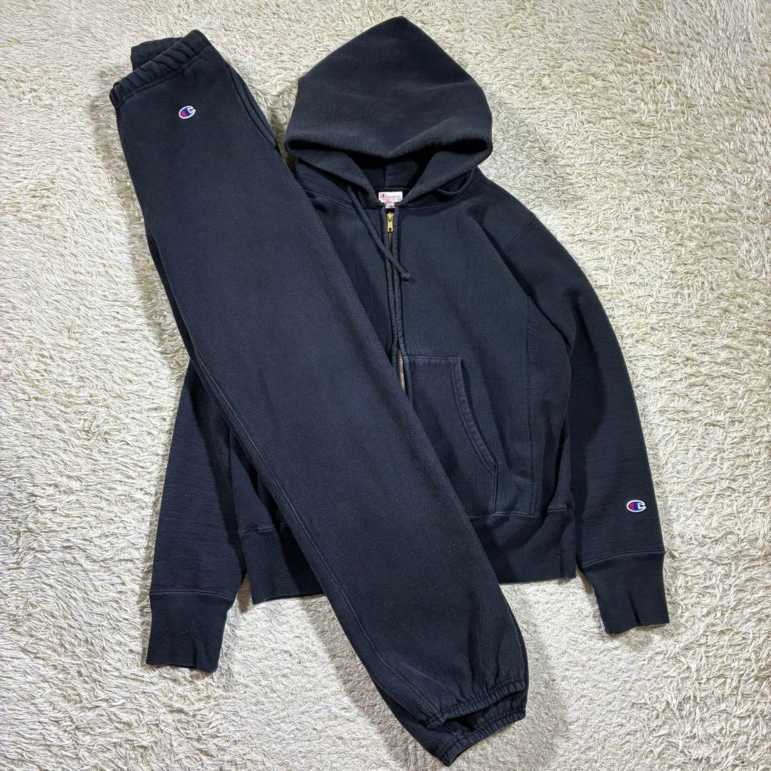 希少　赤タグ　チャンピオン　リバースウィーブ　USA製 スウェット　セットアップ Champion（チャンピオン） リバースウィーブ 赤タグ クルーネック