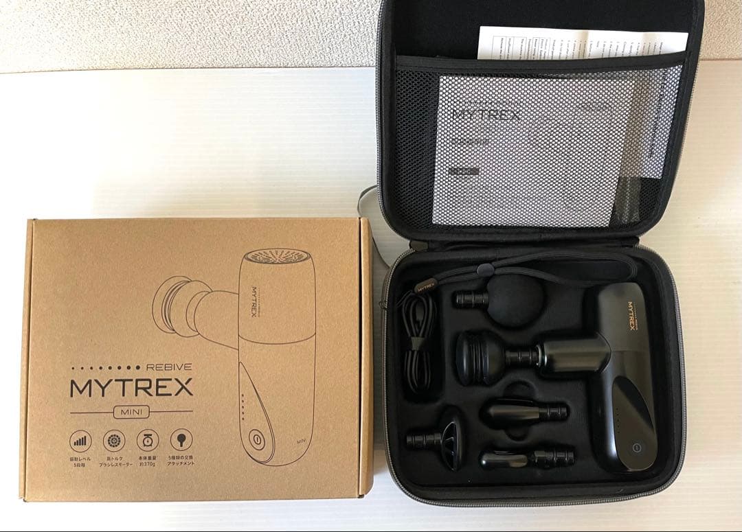 【〜4/16限定値下げ】 MYTREX Mini マッサージガン MYTREX（マイトレックス） マッサージガン 公式 REBIVE MINI 軽量 小型