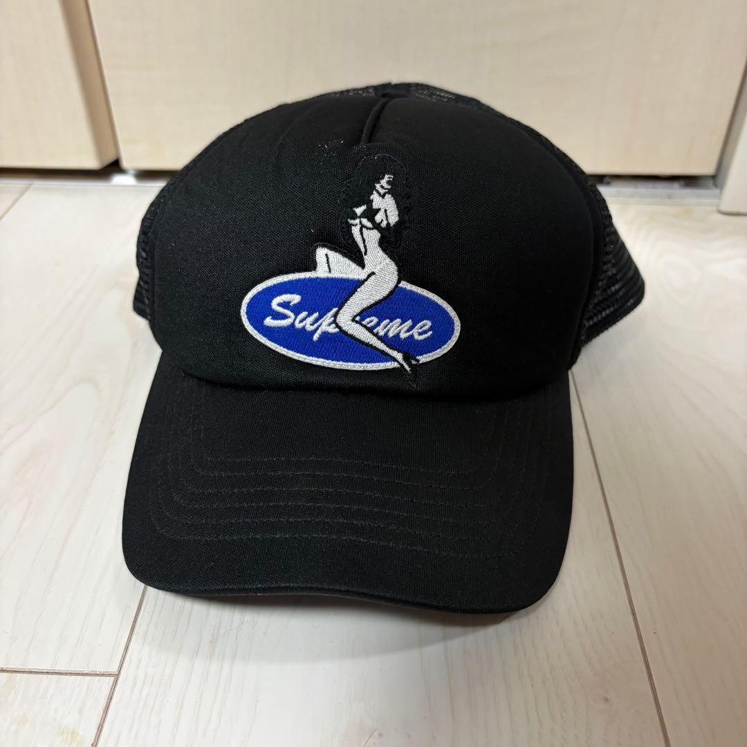 Supreme シュプリーム 黒 トラッカーキャップ - メルカリ