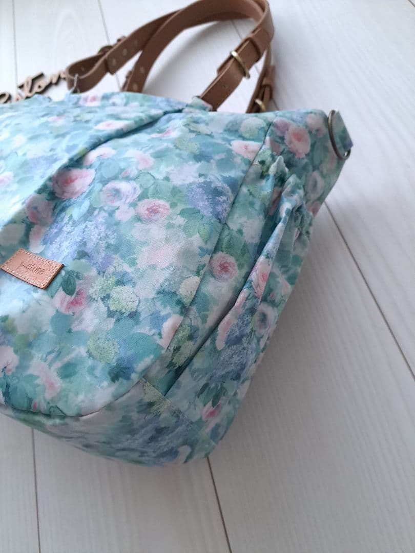 ハムステッドサマー タック入り通勤バッグ 3共布ショルダー紐付