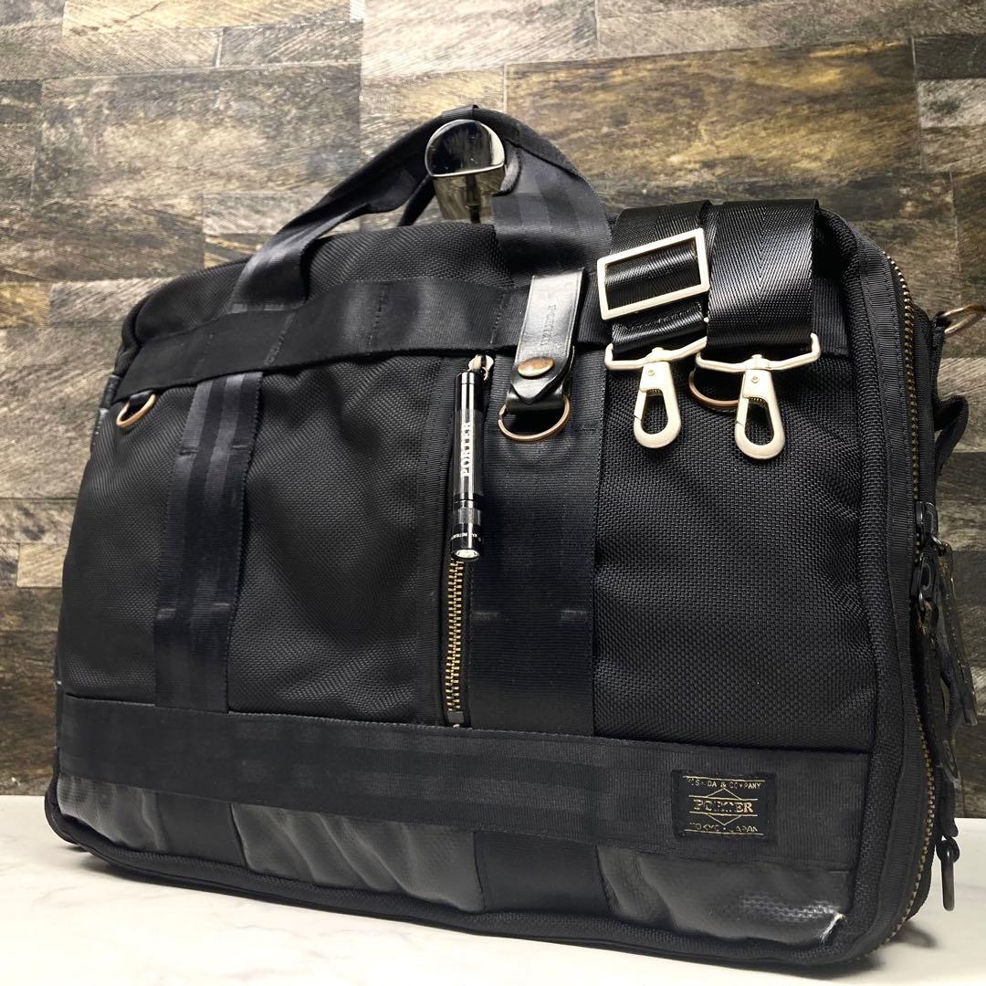 ポーター ヒート 3way ビジネスバック キャンバス 黒 A4可 HEAT(ヒート) 3WAY BRIEFCASE | 吉田カバンホームページ | YOSHIDA & Co.