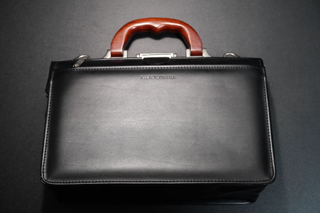 LEVANTO ダレスバッグ 日本製ビジネスバッグ 木製ハンドル SADDLE 口枠 ミニダレスバッグ 木製ハンドル ダレスビジネスバッグ