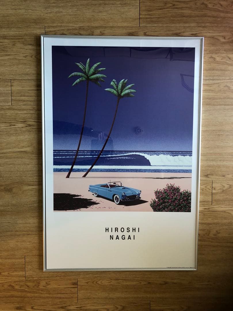 激レア【値下げ可！】永井博ポスター 91.5×61.5cm超特大サイズ - メルカリ