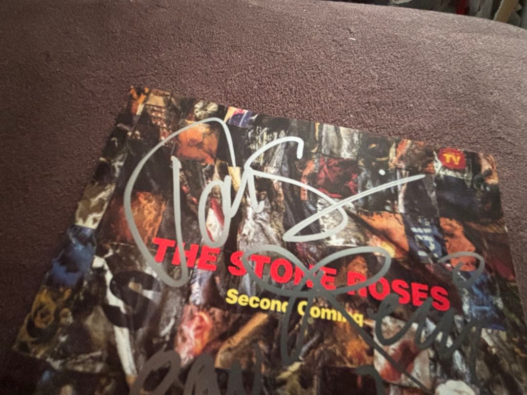 レアThe Stone Roses サインCD ストーンローゼズ イアンブラウン