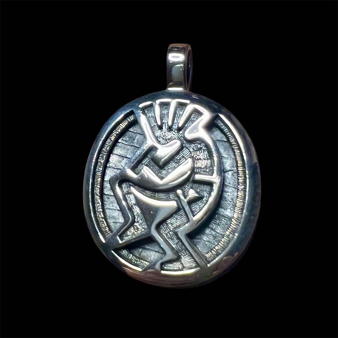 SAAD シルバー925 ココペリデザイン ペンダントトップ ココペリモチーフ シルバー925製 K18（18金）ゴールドプレート