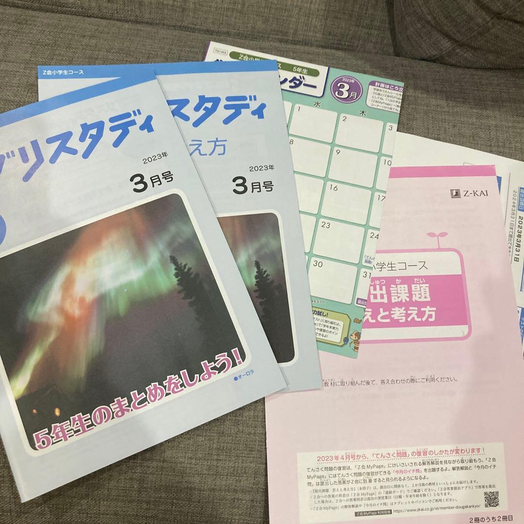 Z会 小5 エブリスタディ 4教科 1年分 国算理社 - メルカリ