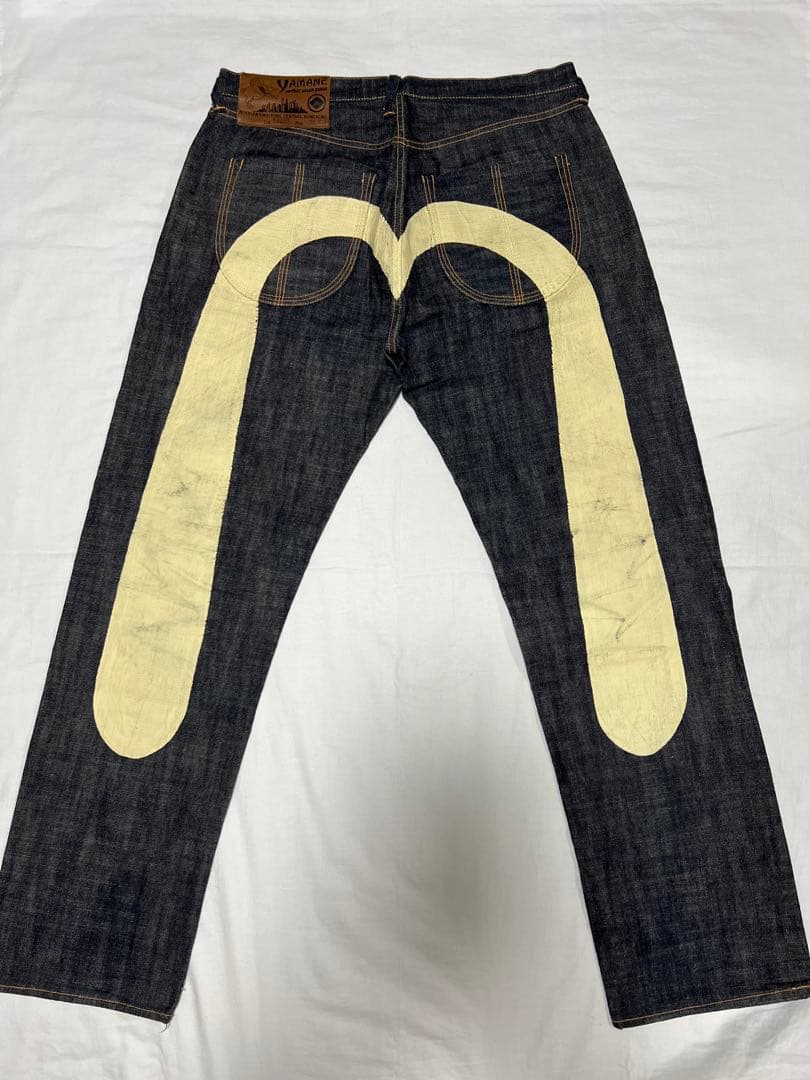 EVISU YAMANE 1926S 36×33 白大黒　ビックカモメ　リジット EVISU エヴィス 大黒 デニム ジーンズ ビックカモメ 白カモメ2｜Yahoo