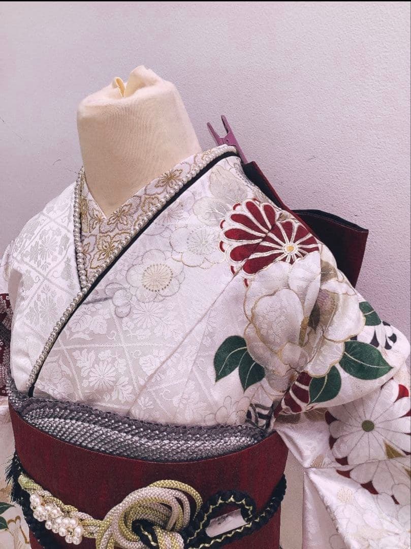美品】振袖フルセット 白古典 150〜165cm - メルカリ