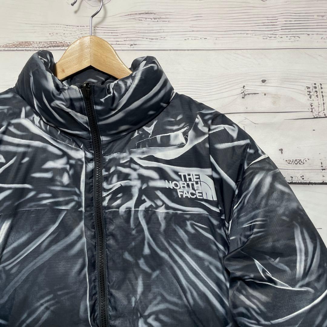 Supreme ノースフェイス ダウンジャケット 騙し絵ヌプシ 黒 L パーカー