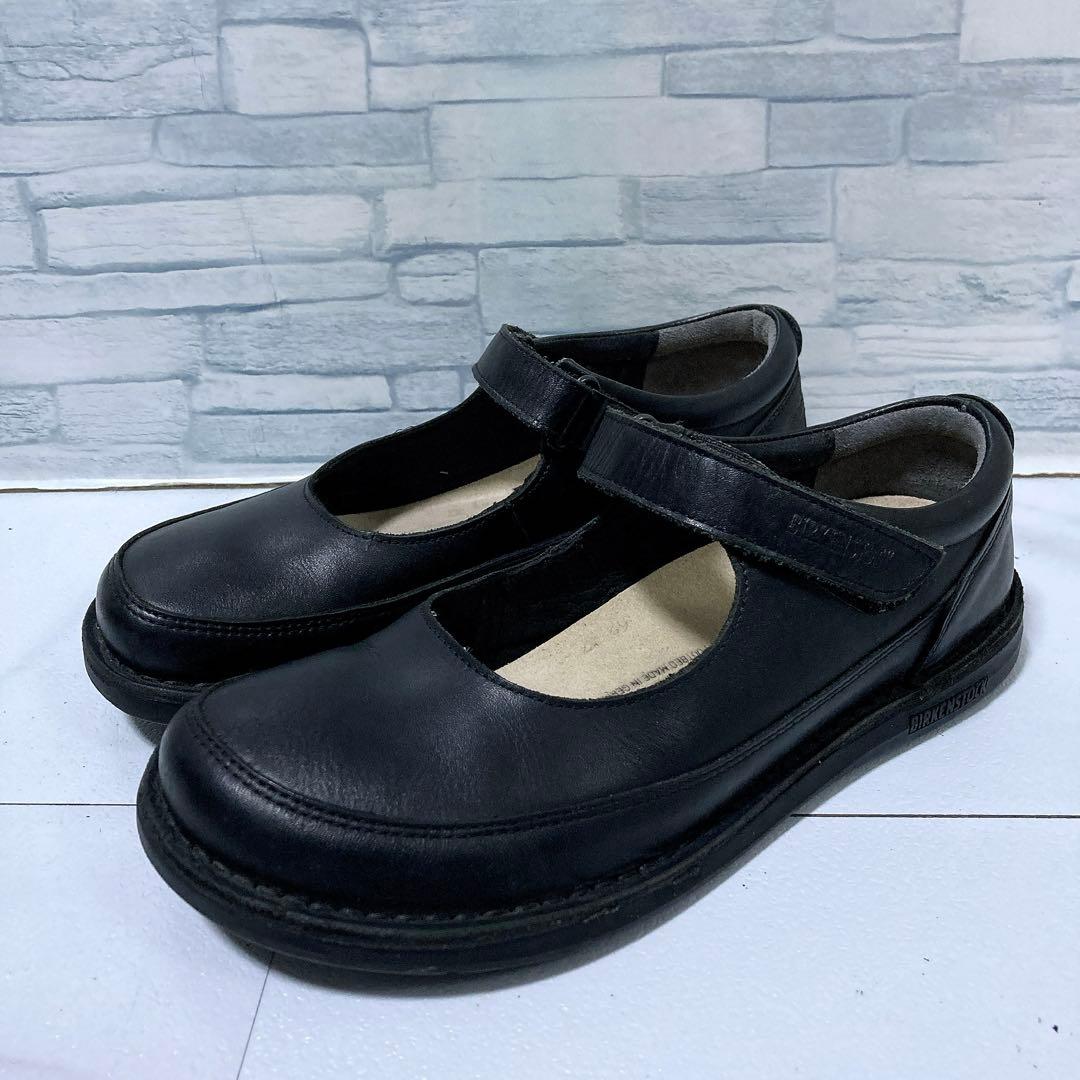 美品 ビルケンシュトック JUNE ストラップシューズ 24.5 本革 黒 美品 ビルケンシュトック JUNE ストラップシューズ 24.5 本革 黒