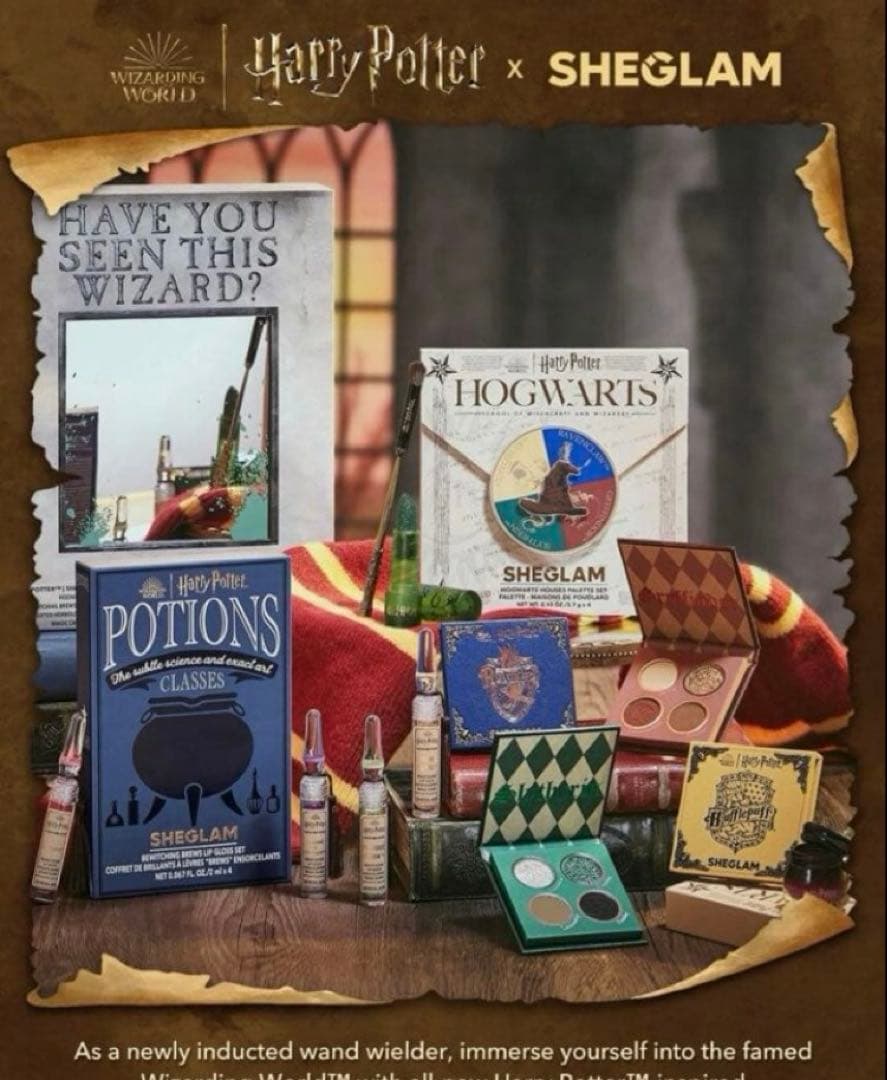 新品未開封　SHEIN SHEGLAM ハリーポッターコスメ フルセット Harry Potter™ X SHEGLAM Full Collection Set