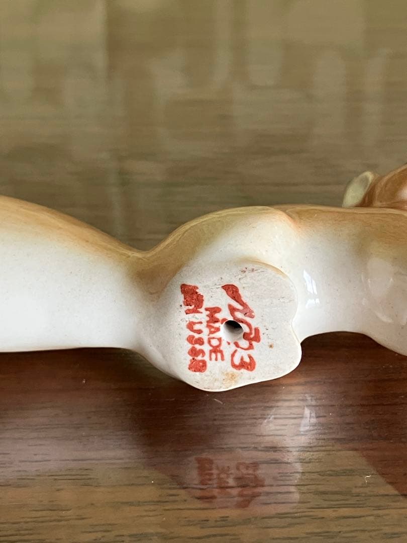 ロモノーソフ フィギュリン フィギュア リス Made in USSR