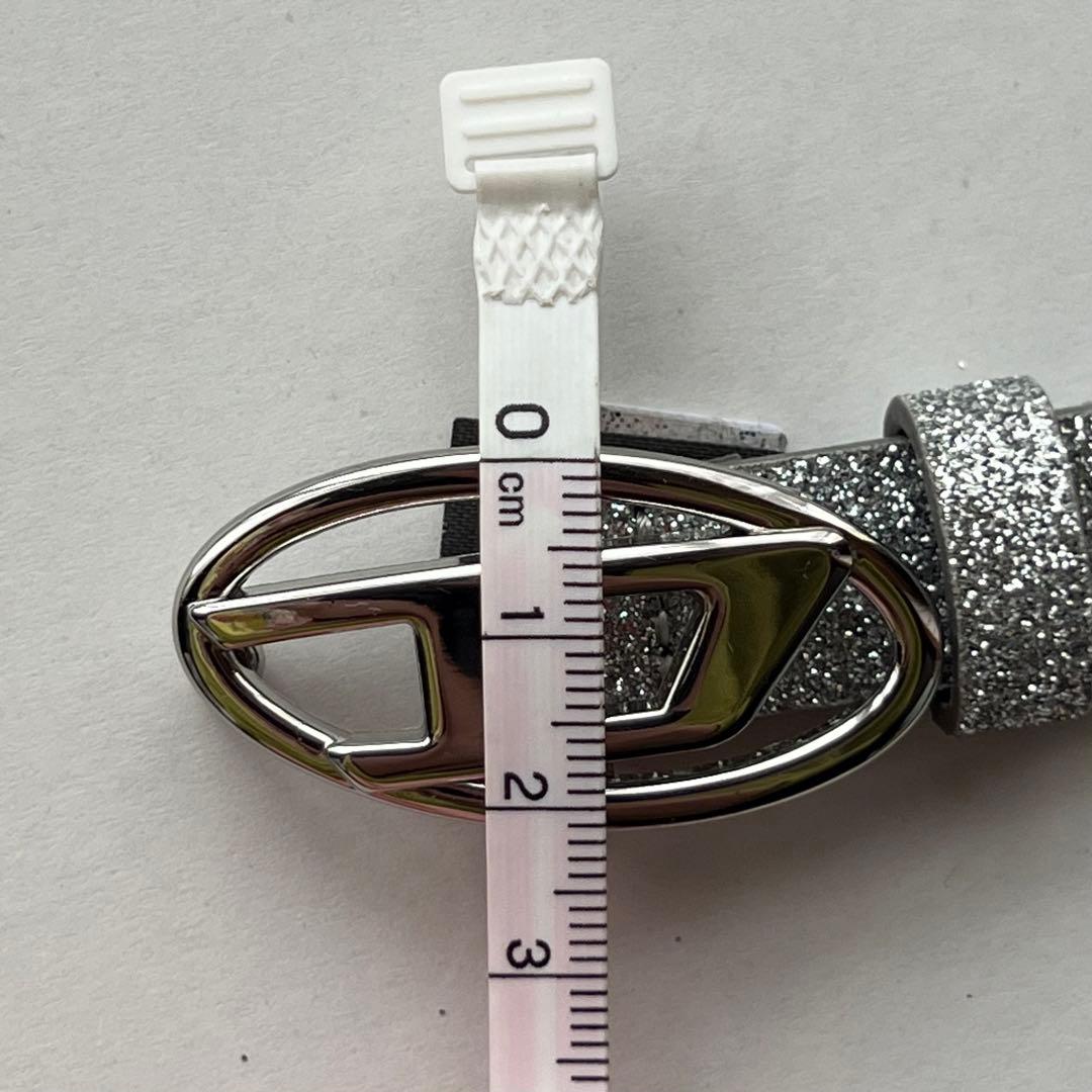 DIESEL diesel ディーゼル ベルト シルバーベルト ラメ キラキラ