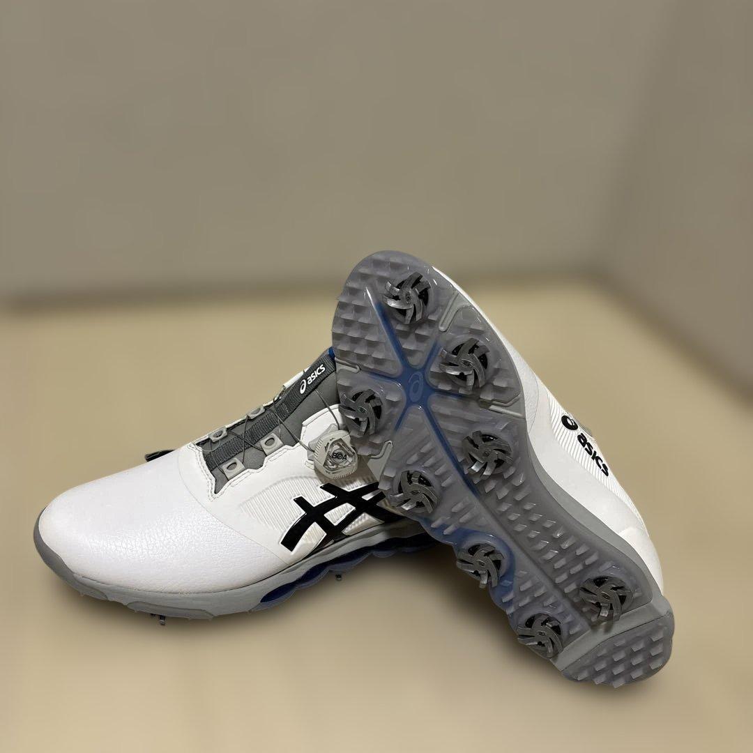 ASICS ゴルフシューズ ホワイト25センチ