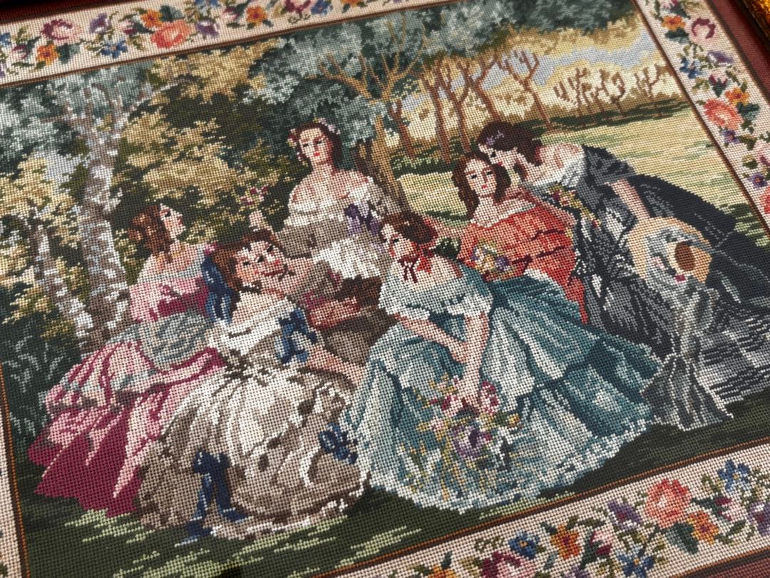 プチポアン 額入り フレーム 久家道子 刺繍 額装 - メルカリ