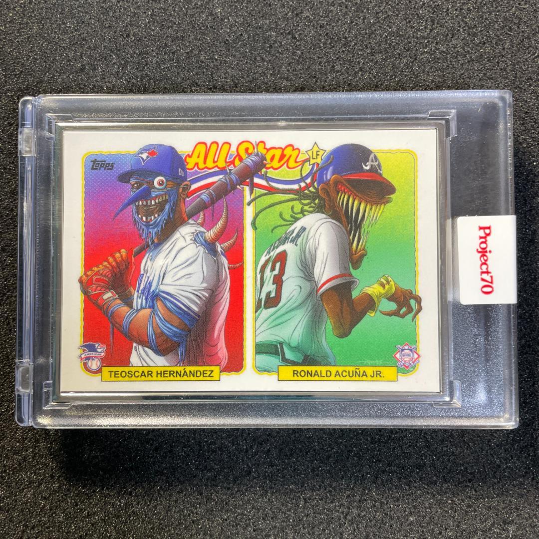 2021 Topps Project70 アクーニャ テオスカー・ヘルナンデス Amazon.com: 2021 Topps Project 70 Ronald Acuna Jr. and Teoscar