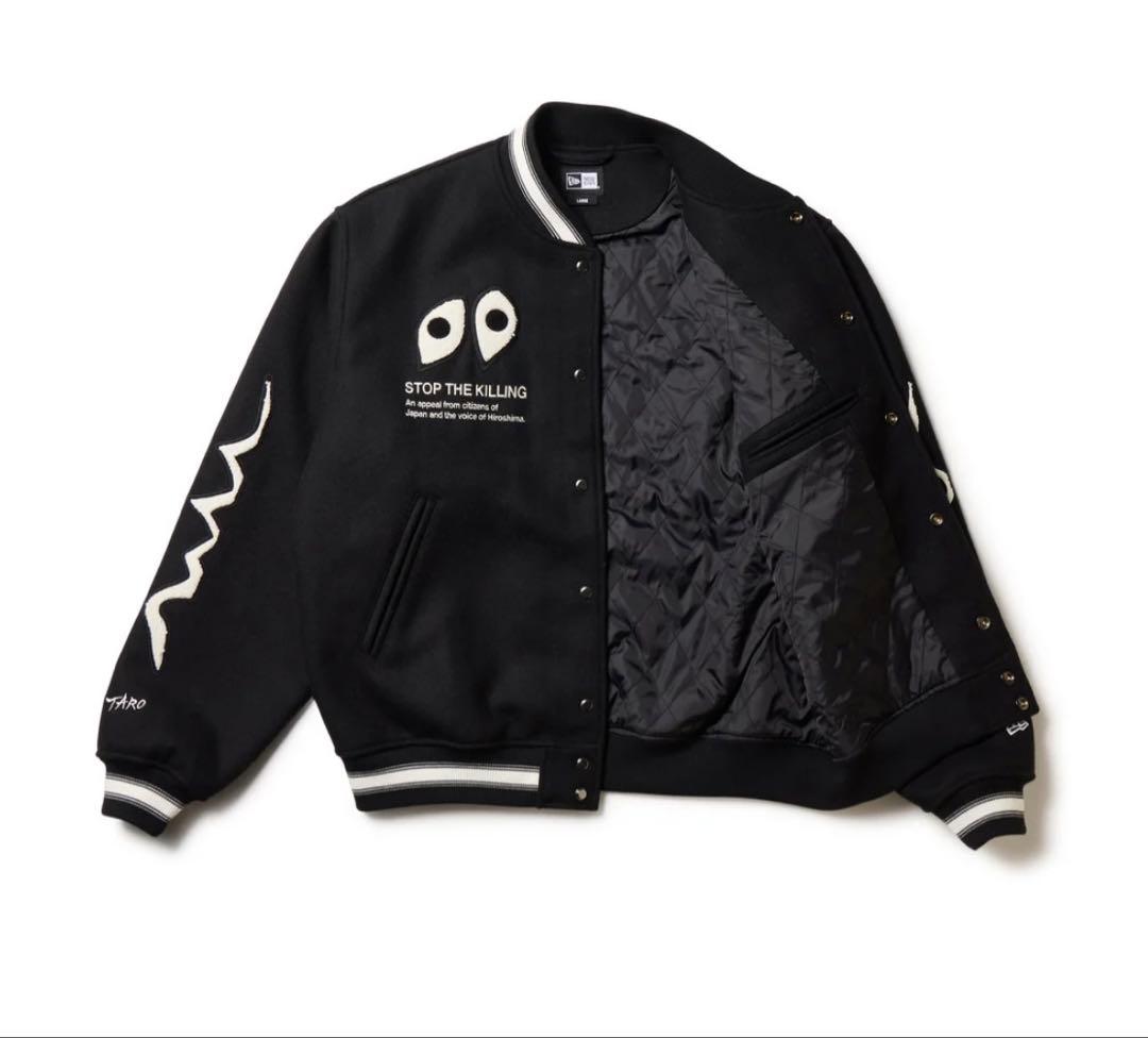 NEW ERA メルトン ヴァーシティジャケット 岡本太郎 スタジャン M