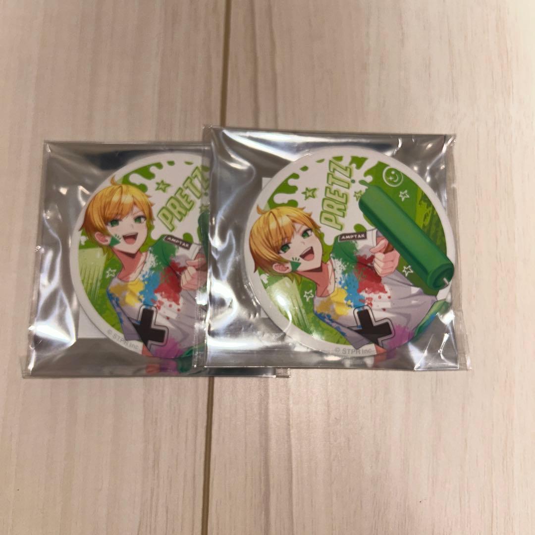 AMPTAK×COLORS ランダムBIG缶バッジ ぷりっつ×2個 - メルカリ