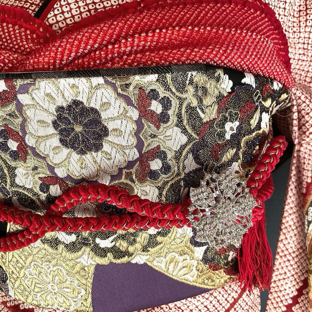 振袖フルセット のしめ絞り柄 成人式振袖 振袖 裄丈69 ますいわ屋謹製