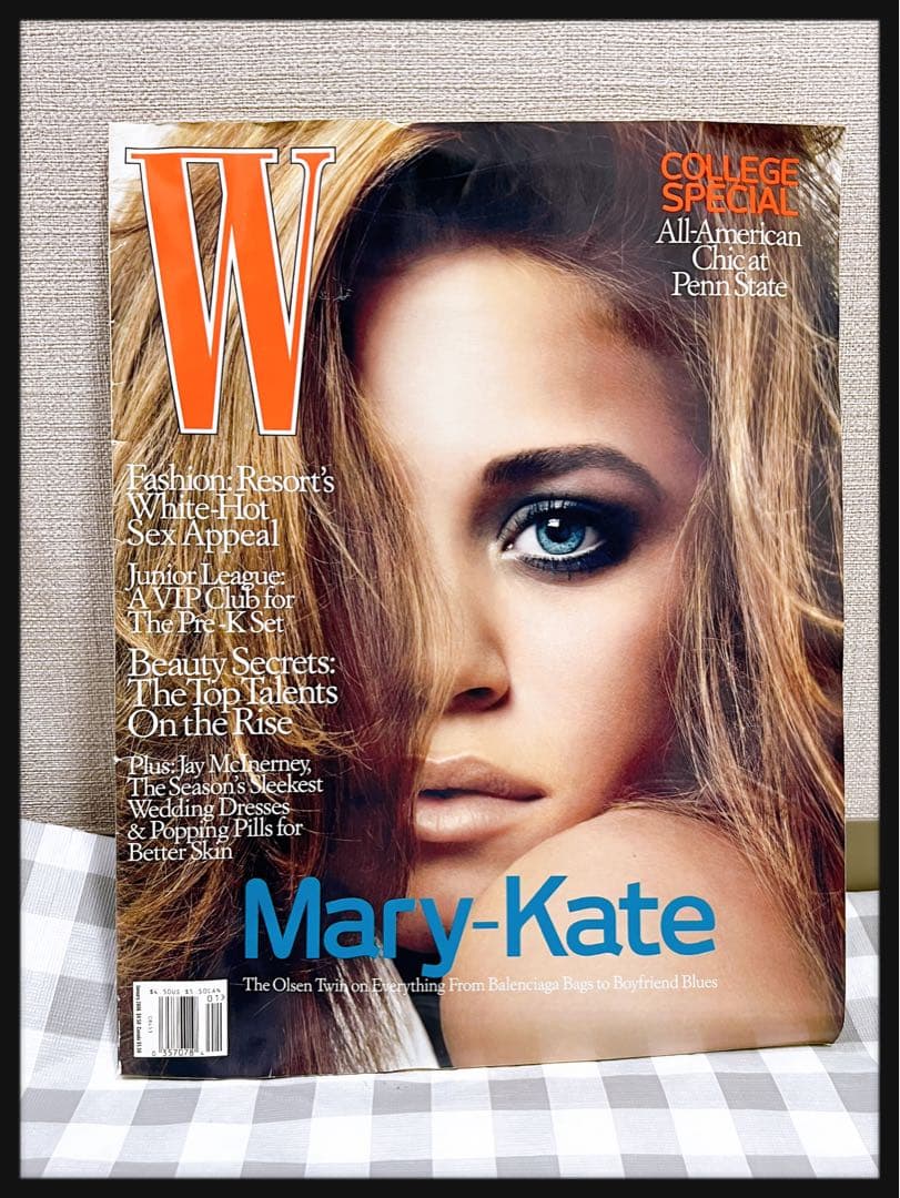 洋雑誌 オルセン姉妹 メアリーケイト オルセン W 表紙 雑誌 激レア