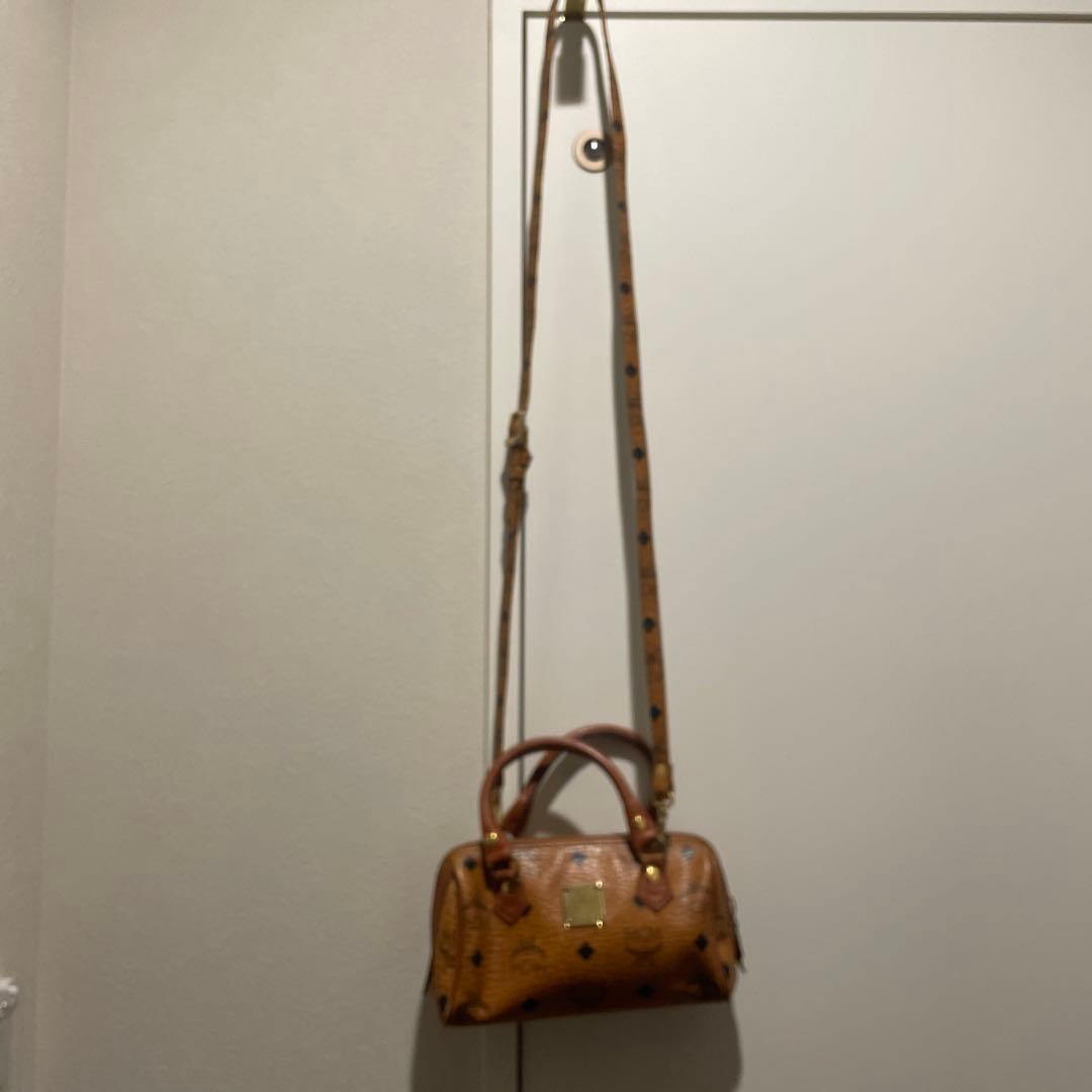 希少MCM マイクロミニ ポシェット ミニボストン アナグラム ショルダー