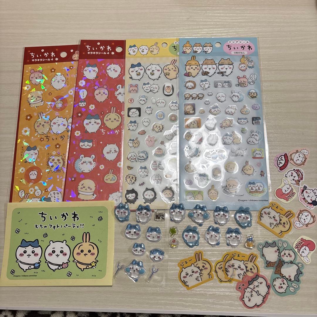 ちいかわ うさぎ ハチワレ シール フレークシール 立体シール まとめ
