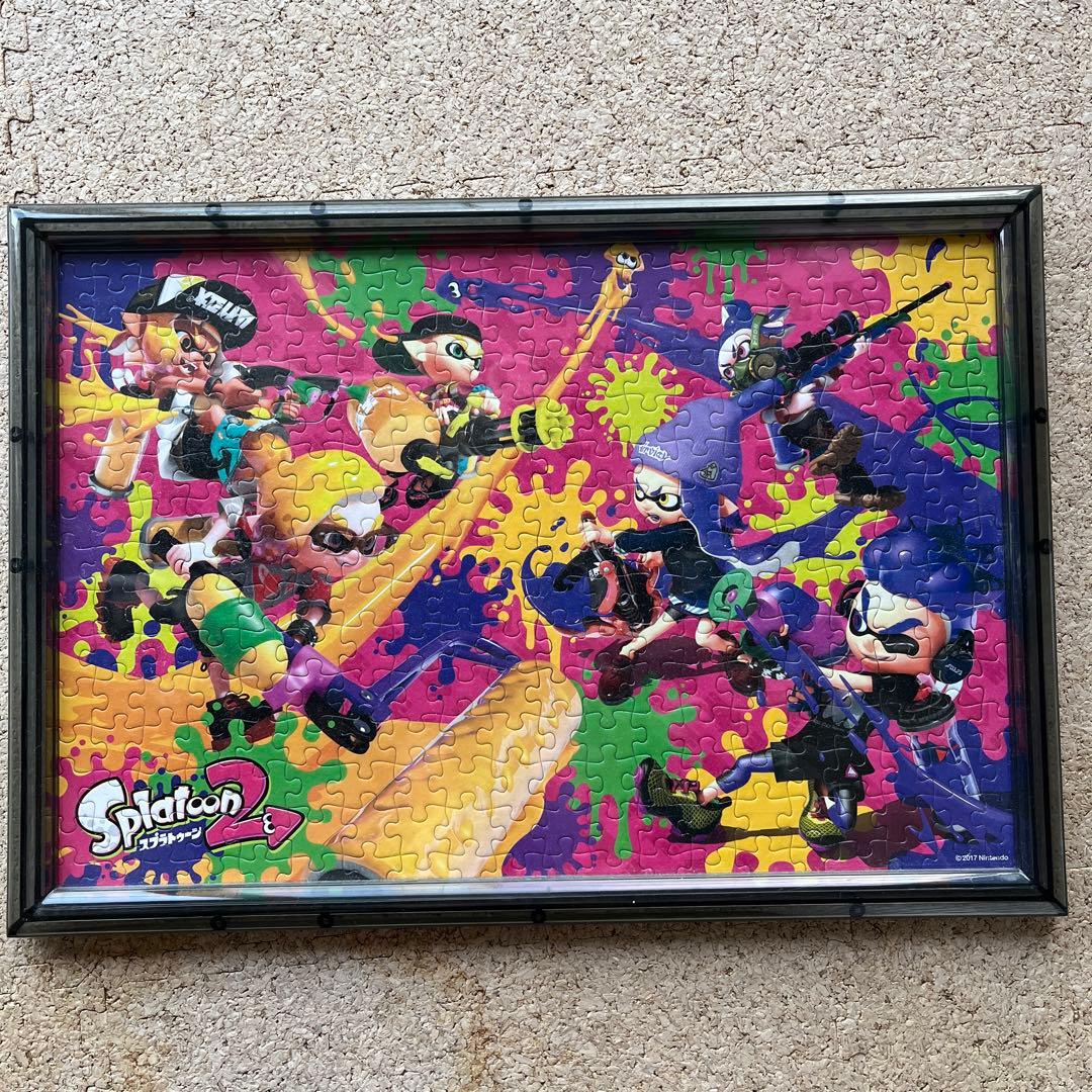 スプラ2 パズル 完成品 額付き スプラトゥーン - メルカリ