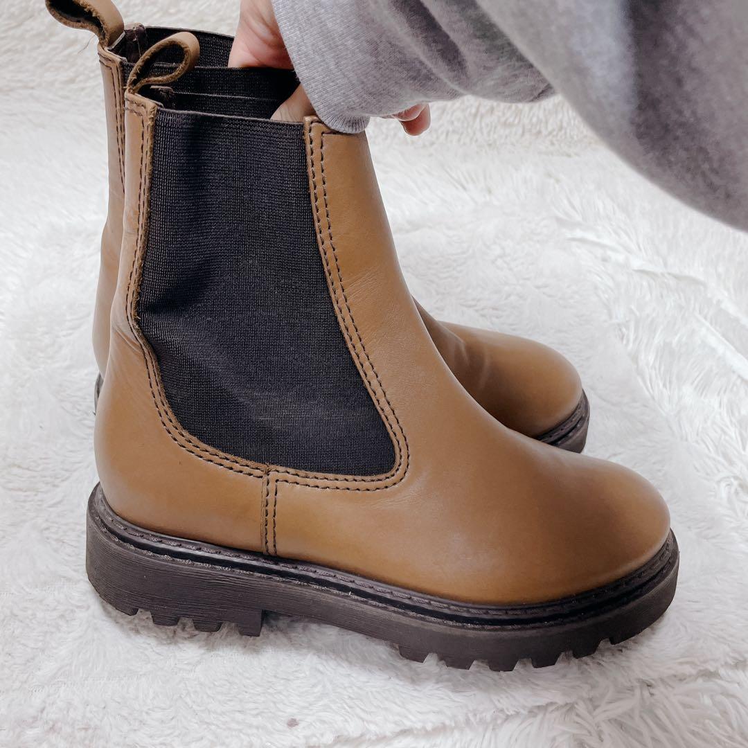 Galerie Vie ブラウン　サイドゴアブーツ　レディース　23.0cm