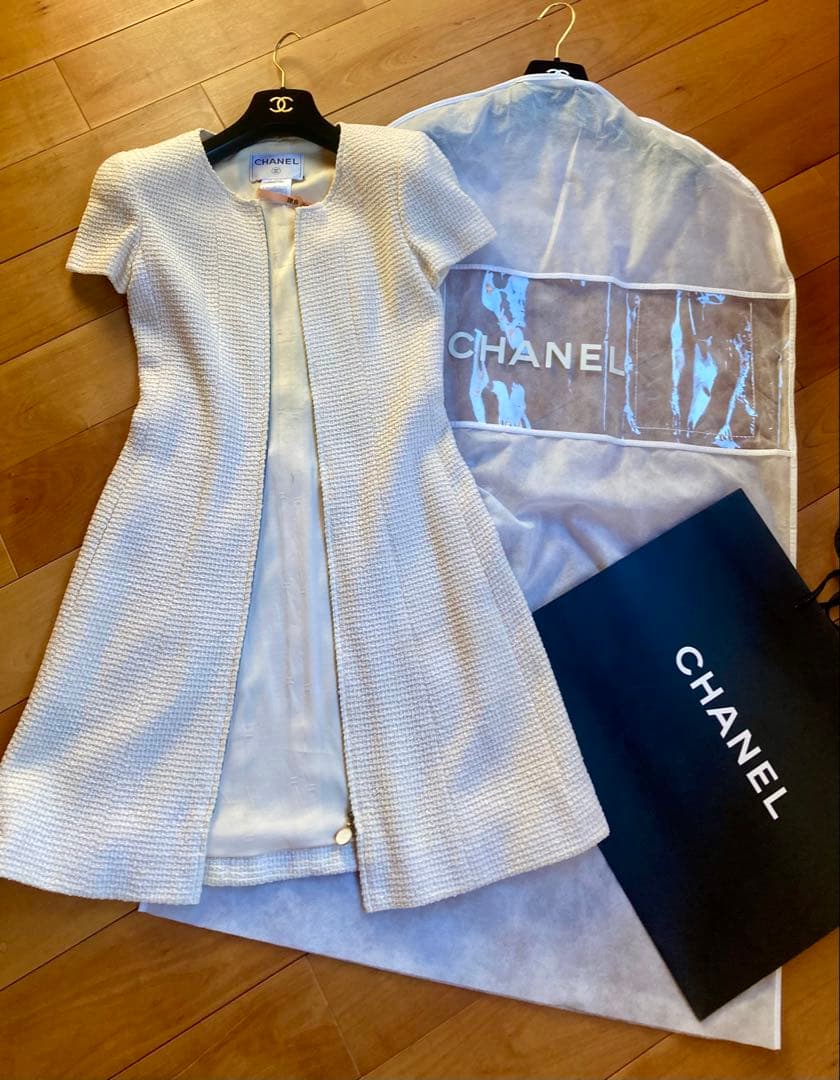 CHANEL ワンピース ココマーク 特価 クリーニング済 ガーメントカバー