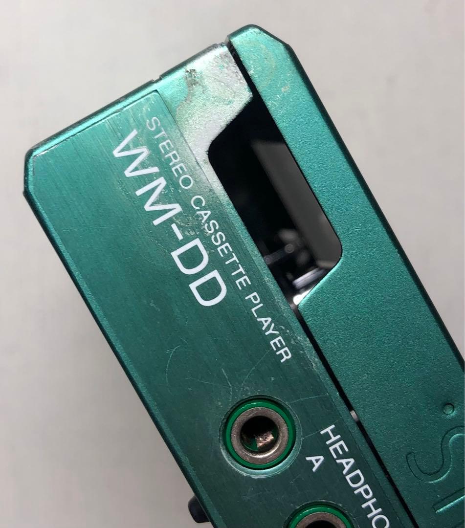 液漏れ復活もワウフラ仕様通りSONY WM-DD 可動品グリーンP