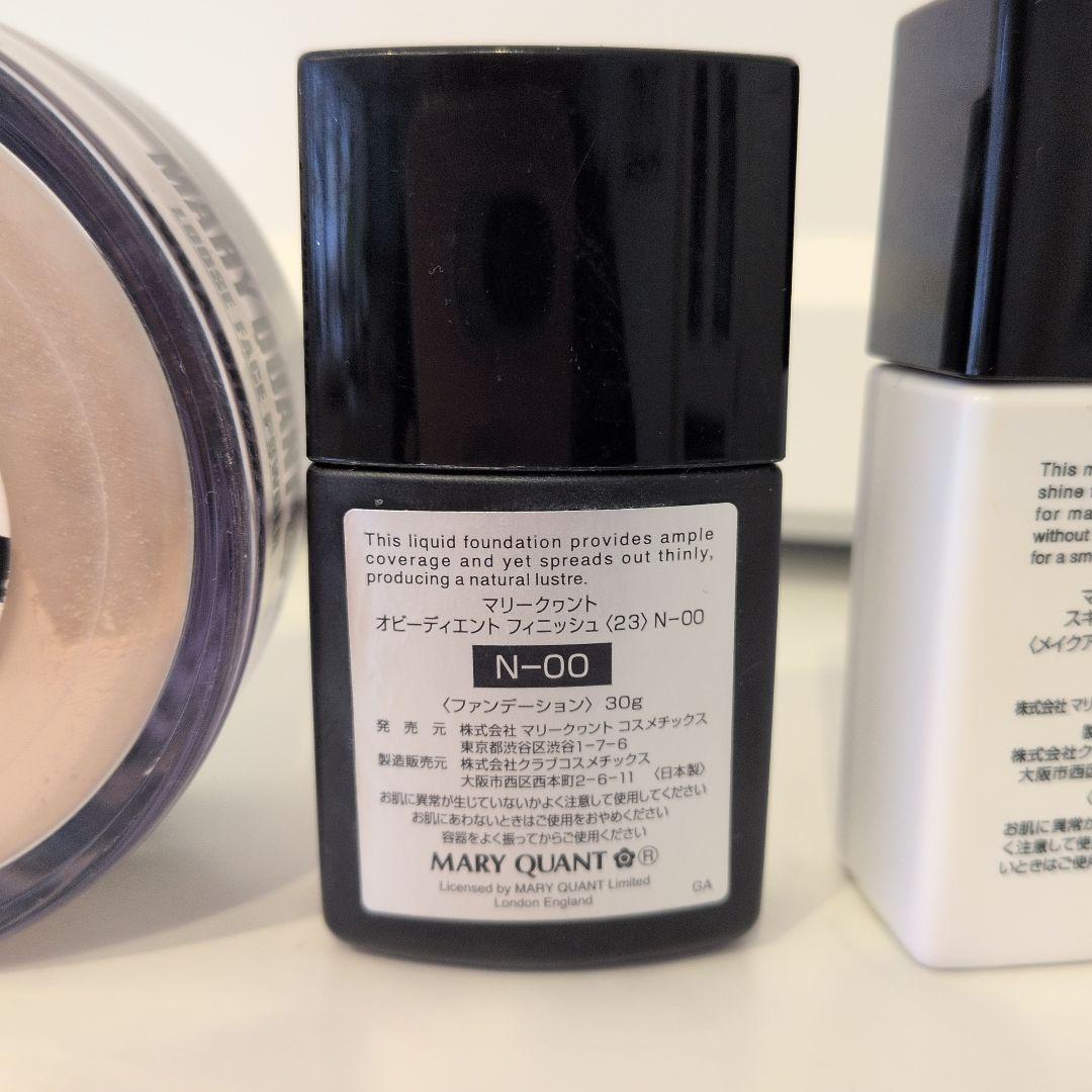 MARY QUANT パウダー&メイクアップベース&リキッドファンデ 3点セット