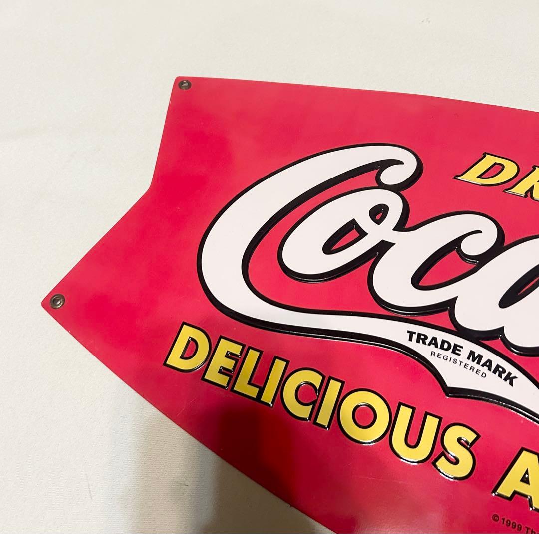 コカコーラ Coca Cola フィッシュテール 看板 壁掛け リボン