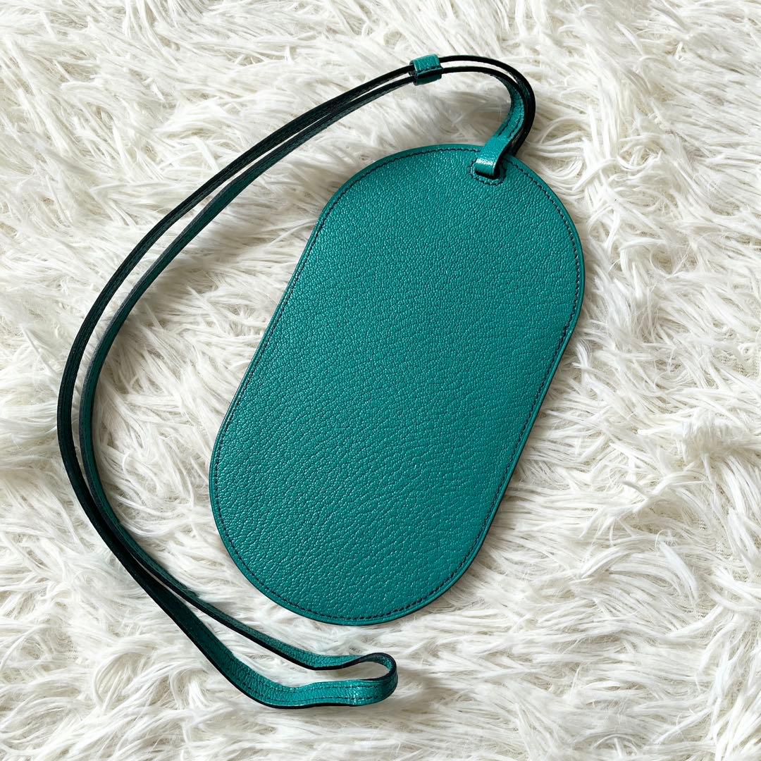 HERMES エルメス スマホカバー インザループ トゥーゴー PM グリーン