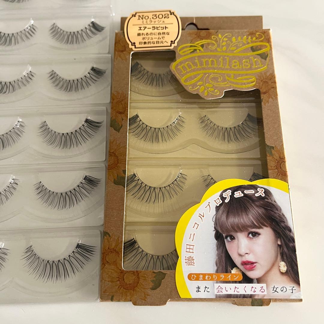 新品 ミミラッシュ つけまつ毛 302 エアーラビット 34個 - メルカリ