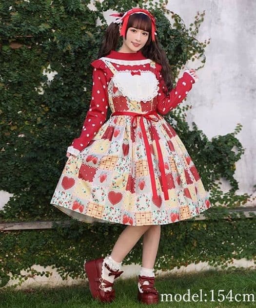 axes femme kawaii ハピネスベリージャンスカ（グリーン） axes femme kawaii ハピネスベリージャンスカ（グリーン） - メルカリ