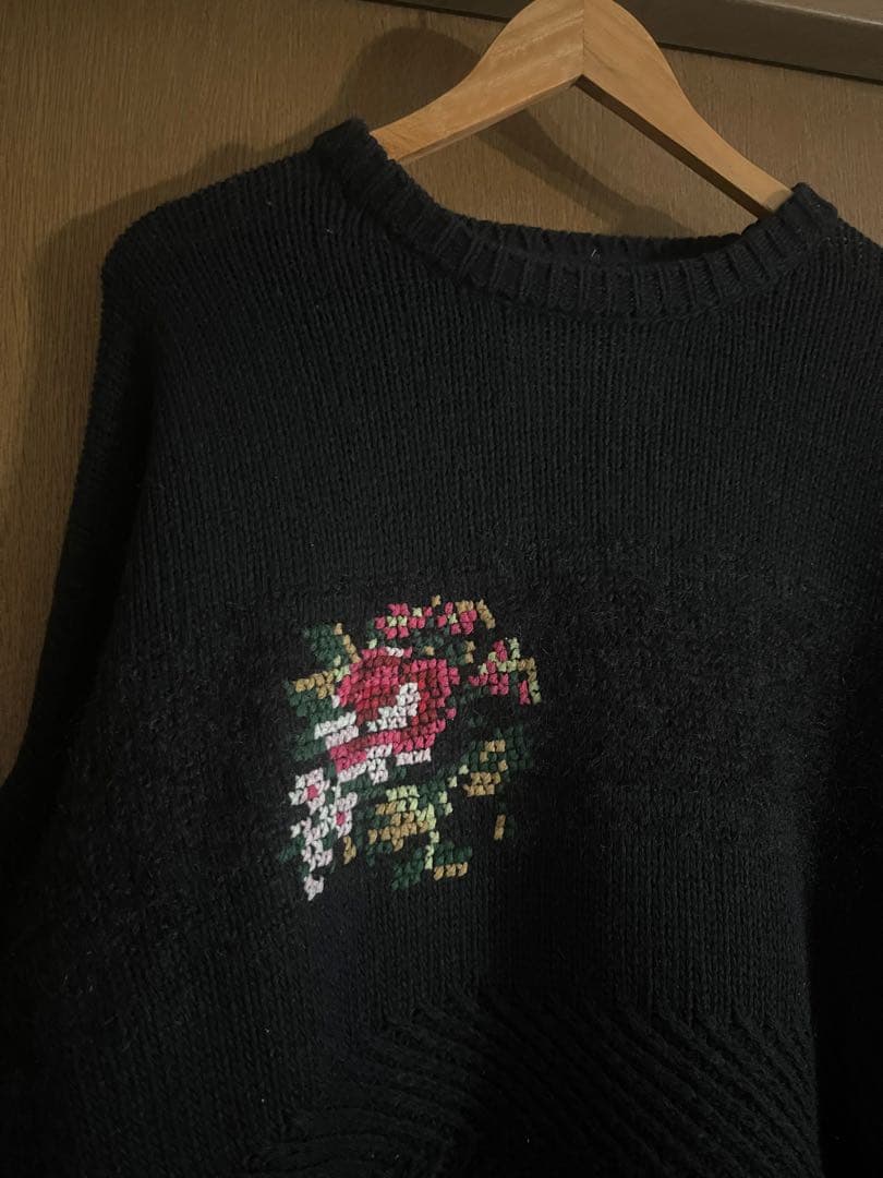 DAIRIKU 21AW Flower Knit 花柄刺繍モヘアニット - メルカリ