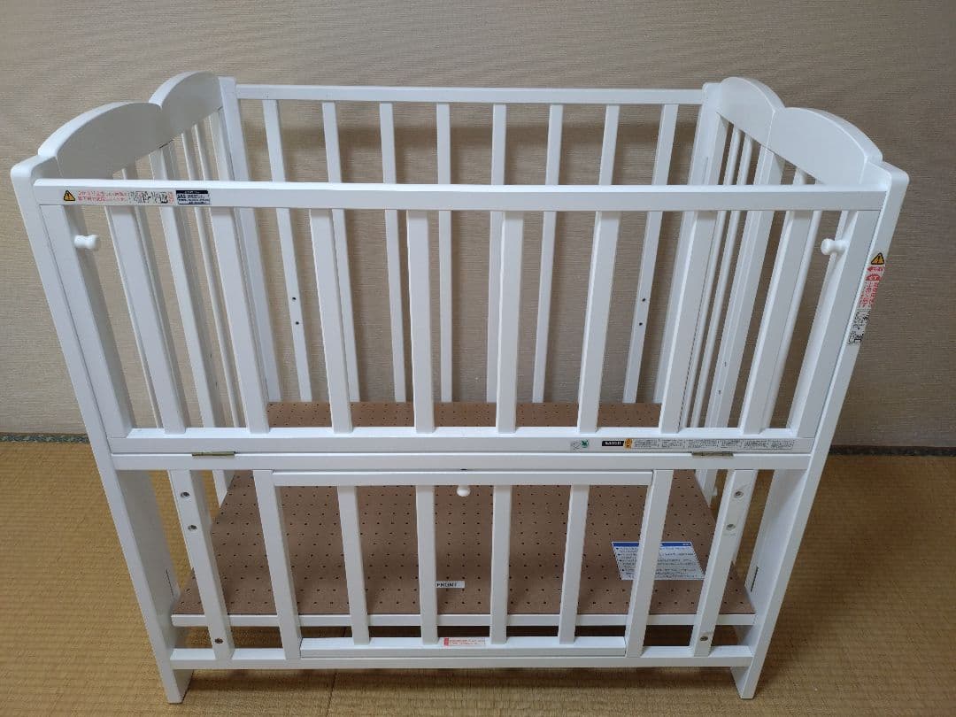 KATOJI ミニベビーベッド 折りたたみ ホワイト - メルカリ