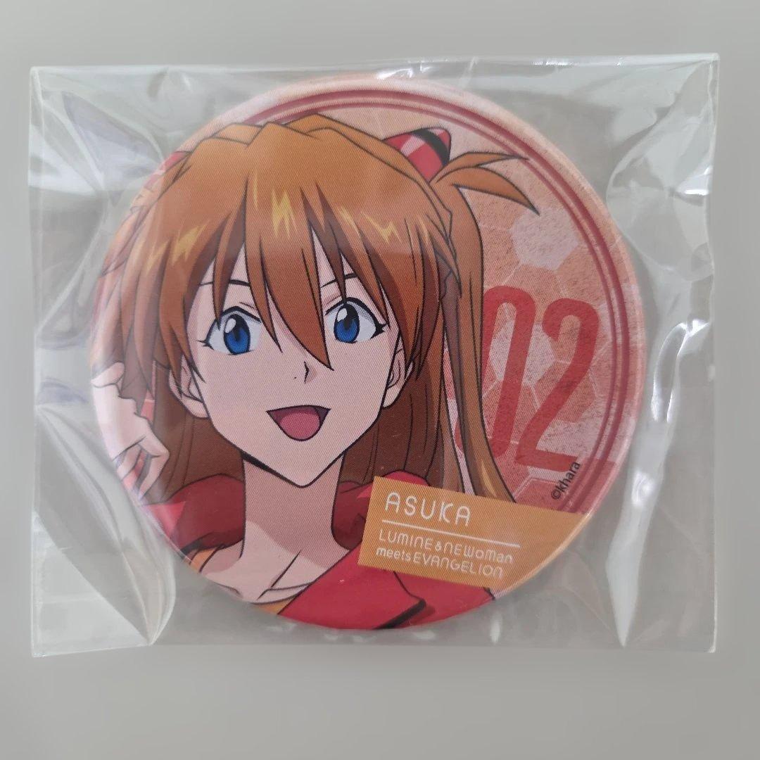 新世紀エヴァンゲリオン ルミネ&ニュウマンコラボ 缶バッチ アスカ エヴァ アスカ、マリ缶バッジ ルミネ エヴァンゲリオン】アスカ ルミネ