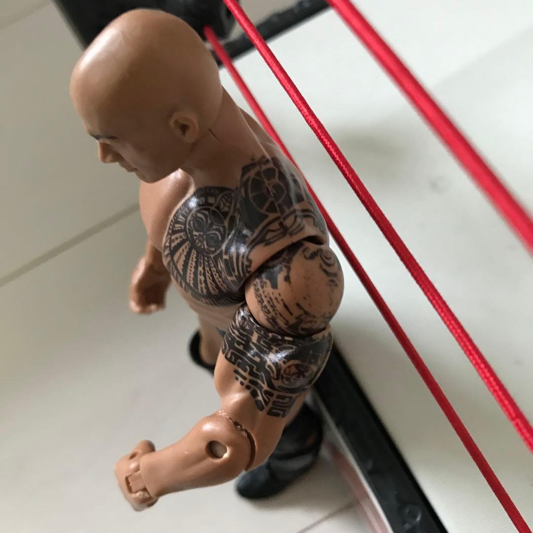 マテル WWEリング ジョン・シナ ザ・ロック フィギュアセット - メルカリ