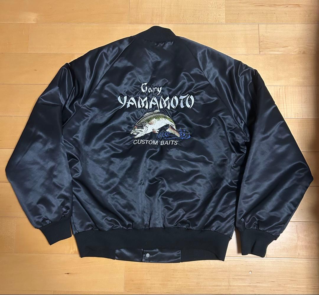 ゲーリーヤマモト 90s USA製 スタジャン 黒 M ヴィンテージ 90s USA製 ゲーリーヤマモト Gary YAMAMOTO スタジャン - メルカリ