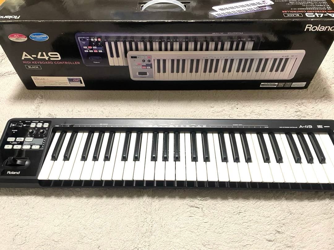 Roland A-49 black midiキーボード 49鍵 Amazon | Roland ローランド MIDIキーボードコントローラー A-49