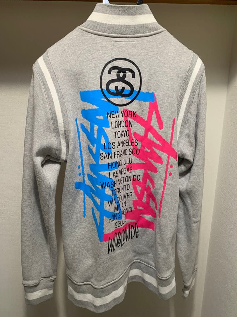 00s STUSSY ステューシー スウェット スタジャン ワールドツアー