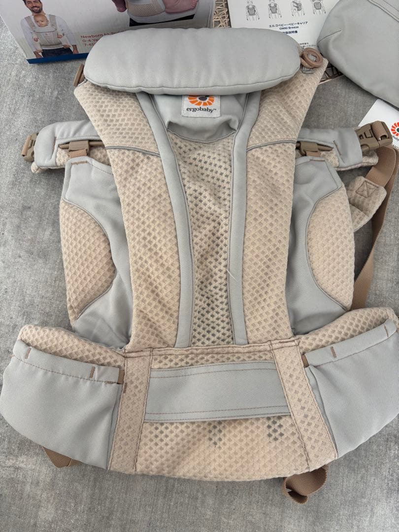 美品】エルゴベビー オムニブリーズ 日本限定カラー サンドベージュ