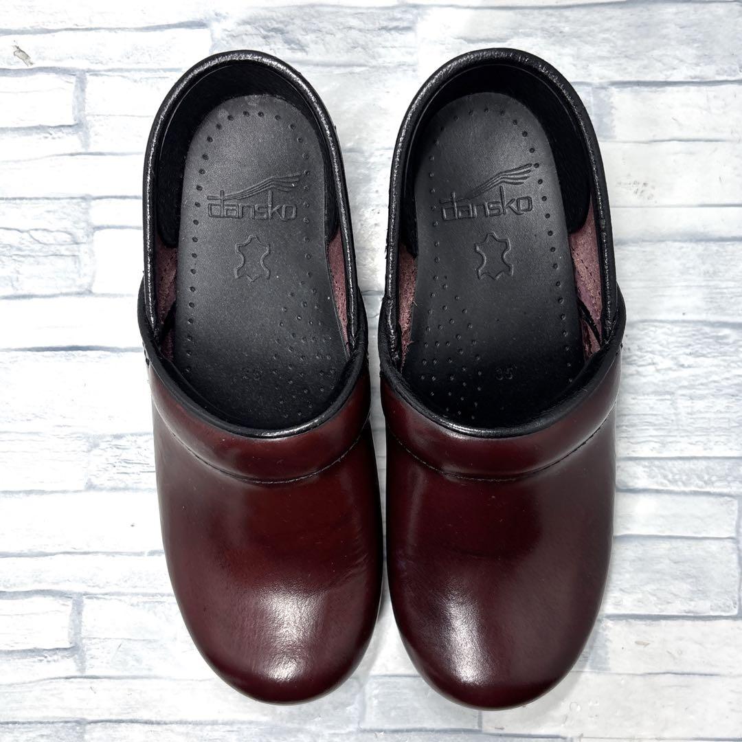 ダンスコ プロフェッショナル オイルドレザー ワインレッド 35/22.5cm