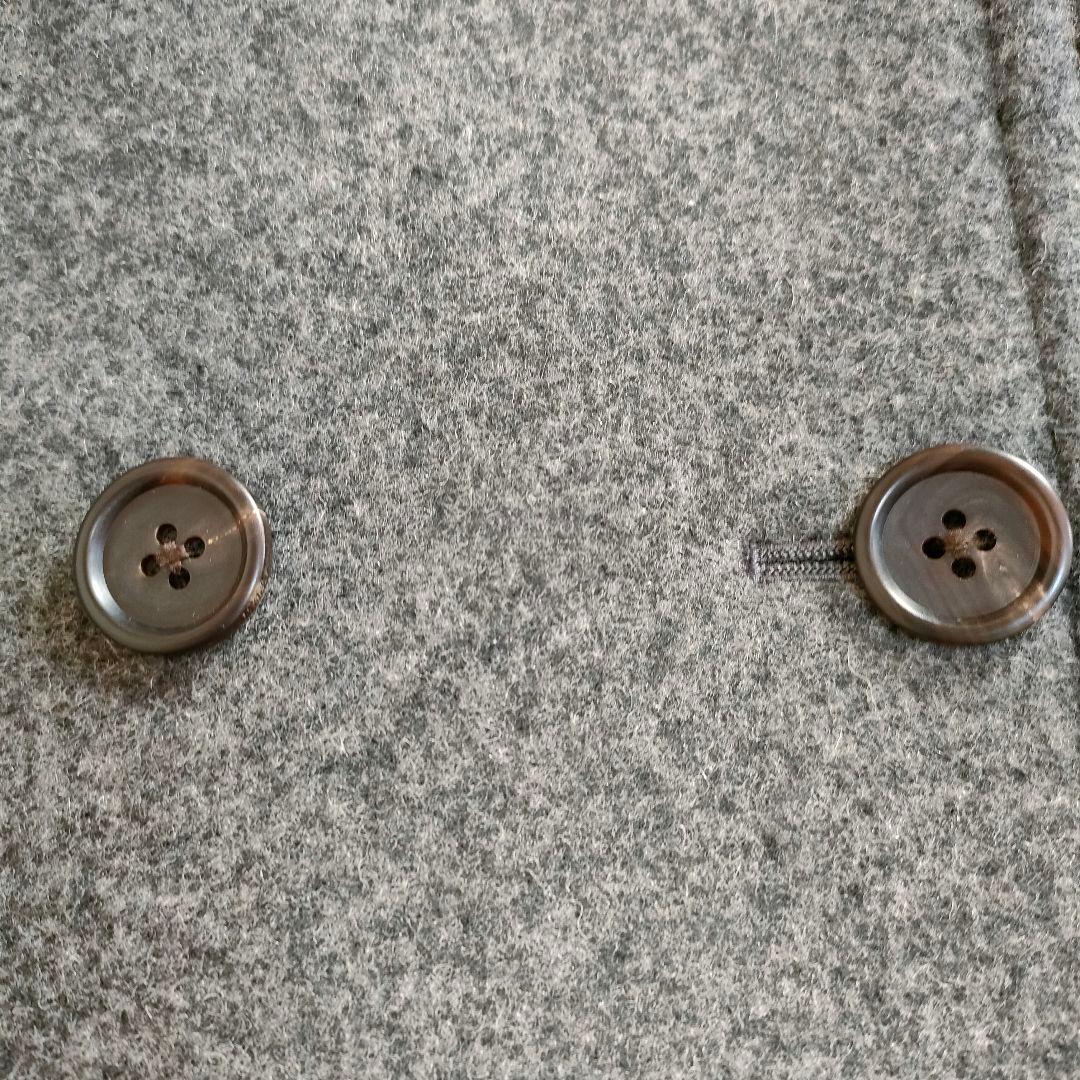 極美品】マーガレットハウエル 高級カシミヤ混ピーコート グレー 2