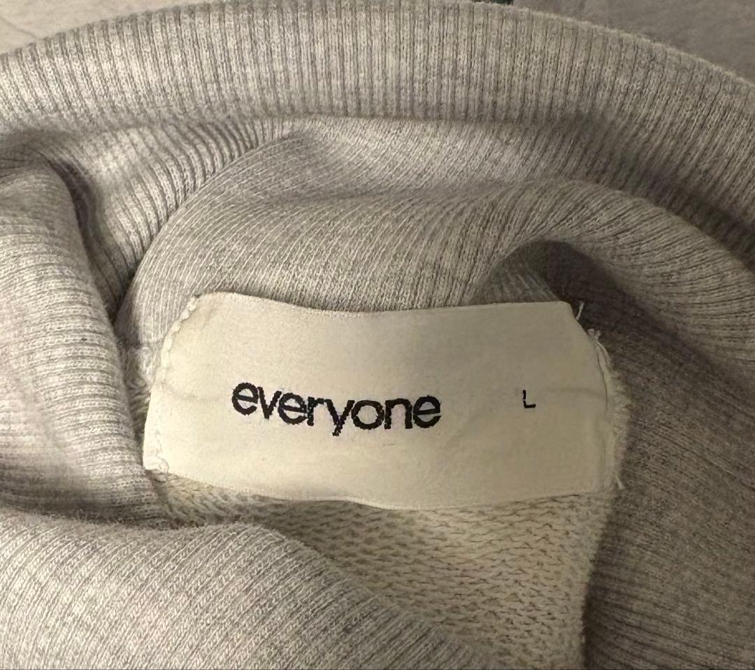 everyone エブリワン タートルネックスウェットグレー L - メルカリ