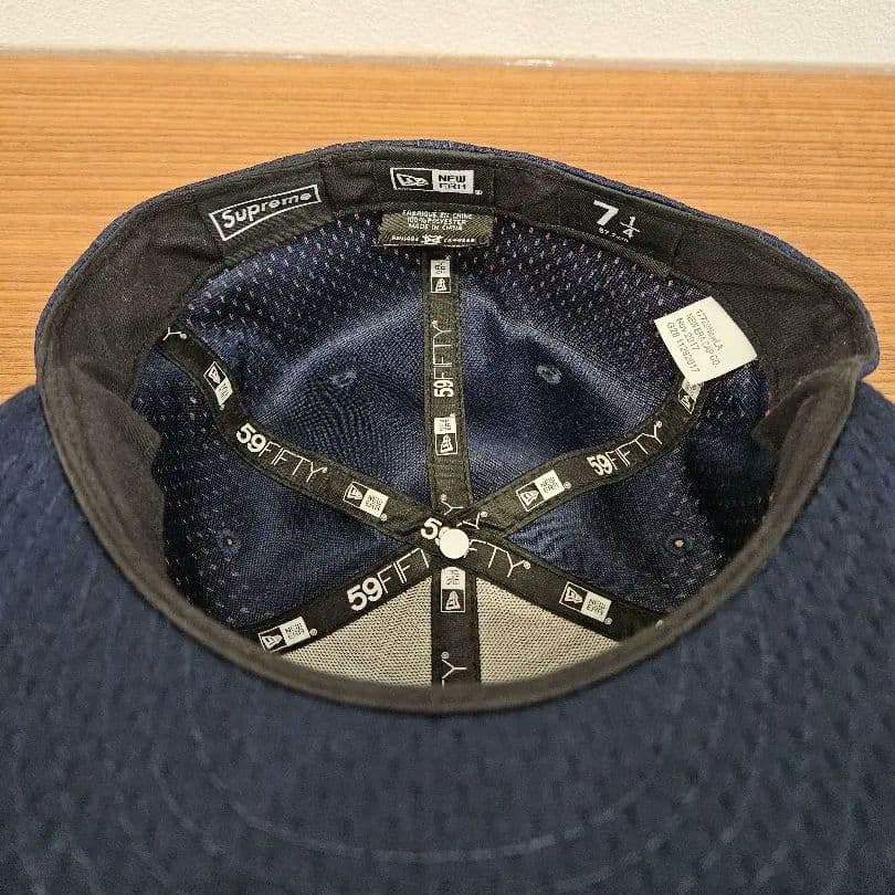 Supreme 59FIFTY ネイビーキャップ 7 1/4 - メルカリ